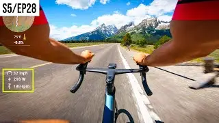 ROAD BIKING through GRAND TETON national park!