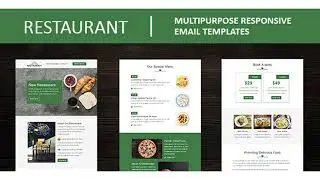 Restaurant - Multipurpose Responsive Email Template with Mailchimp Editor & Online StampReady