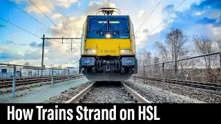 Train Cab Ride NL / How Trains Strand on HSL / Voltage Change Over / March 2021