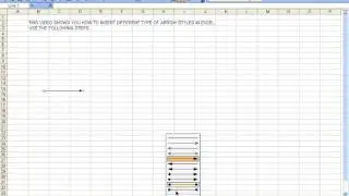 How to draw different types of Arrows in Excel