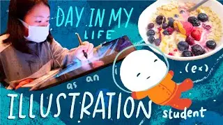 day in my life as an ex-🎨 illustration student in art school