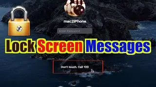 How to Set your Own Lock Screen Message on Mac