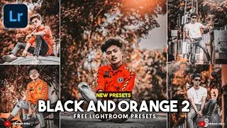 Black And Orange Lightroom DNG & XMP Presets free |  lightroom free presets  2020