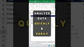 How to analyze data in Excel