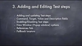 3. Adding and editing test steps in the new Selenium IDE