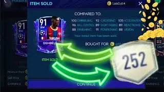 How i made millions and Upgraded to 250 ovr team chemistry -  fifa mobile 21 barcelona player sold