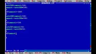 How to check total number of notes of given amount in C.                     ATM coding