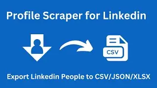 How to scrape and export LinkedIn Profiles to CSV, JSON, and XLSX (Excel) 2024