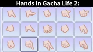 Hands in Gacha Life VS Hands in Gacha Club VS Hands in Gacha Life 2: 😰