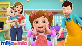 Haircut Song | Baby's First Haircut | Kids Songs by Mike and Mia