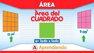 🔷📐Área del cuadrado en 4 minutos | ¿CÓMO CALCULAR EL ÁREA DEL CUADRADO? | SÚPER FÁCIL