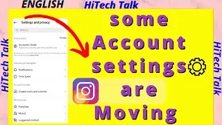 Instagram some Account settings are moving | Instagram settings update 2023