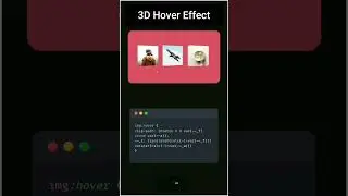 Image Hover 3D effect using CSS 