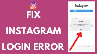 How to Fix Instagram Login Error | Instagram Login Problem