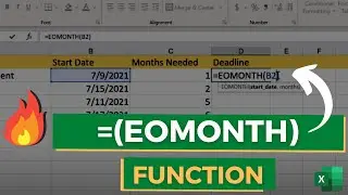 How to use EOMonth Function in Excel | End of Month Function | Excel Functions