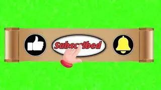 Subscribe button animation after effect| YouTube green screen effect |