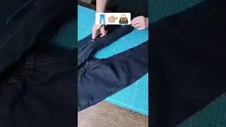 МК: Большой шоппер 👜🧵Из старых джинсов #сумкисвоимируками #sewingtutorials #handmade