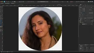 How to Crop and Export in Circle in Affinity | 