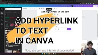 How to Add a Hyperlink to Text in Canva 🎨