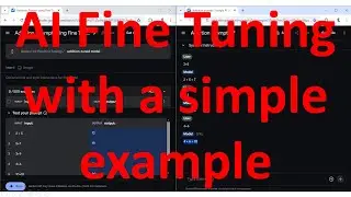 Understand Fine Tuning with a simple example - Google's Gemini AI model Tuning