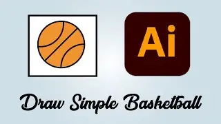 How to draw simple basketball in Adobe Illustrator