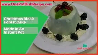 Black Forest Christmas Or holiday Cake