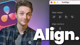 Fusion Now Has an Align Tool! - FuAlign DaVinci Resolve