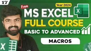 Macros in Excel | MS Excel full course for beginners in Hindi