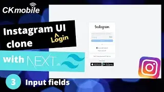 Instagram UI Clone (Login) with NextJS and TailWindCSS #3  login input fields