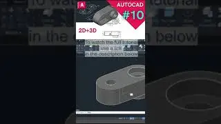 AutoCAD 2D to 3D and 3D to 2D. How to make 3d objects. Practice 10. Tutorials by Easy AutoCAD.