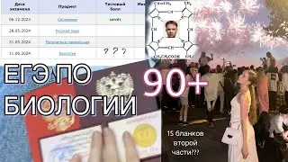 как сдать ЕГЭ ПО БИОЛОГИИ НА 90+| как подготовиться?| моя история| 2024| опыт с онлайн-школой|советы