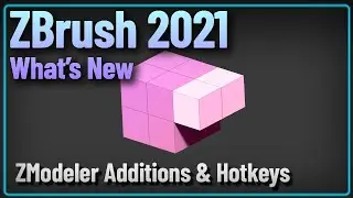 033 ZBrush 2021 ZModeler Hotkeys Subdiv Capabilites Tap Out and Alt Painting