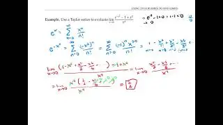 Using Taylor Series to Find Limits