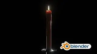 How To Make A Candle In Blender / Blender Tutorial