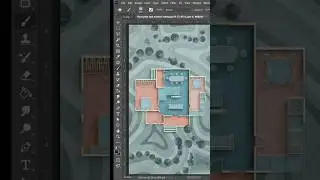 Place random trees in Architectural Plans Photoshop tutorial #shorts #architecture #architect