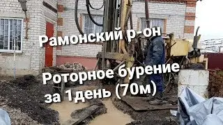 Рамонский район. Бурение скважины за 1день. Воронежская область.