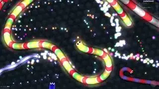 Slither.io 1 Troll Hacker Snake vs Tiny Pro Snakes Epic Slitherio Gameplay