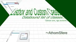 Databound Listbox to List-- of Class to show Text and work with Value