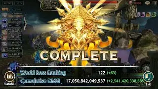 King's Raid - World Boss 1 - 2.5T - feat Kara + Gear and Perks