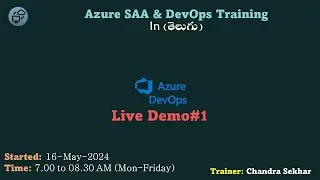 Live demo#1 | Azure DevOps 16-May-2024 batch | Cloud Computing In Telugu | Amazon Web Services