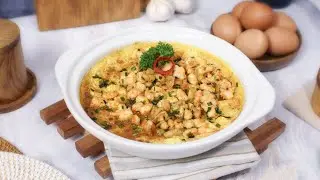 MENU SARAPAN HANGAT DAN PRAKTIS - Telur Stim Siram