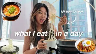 what I eat in a day as someone who CAN'T COOK