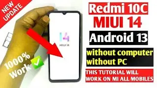 Redmi 10C Frp Bypass MIUI 14 /New Method Without PC 100% Working 2024