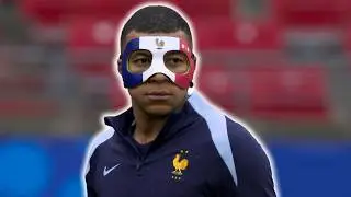 Kylian Mbappe REVEALS HIS MASK! Trains in it for first time since BREAKING HIS NOSE 🩹👃🇫🇷 Euro 2024