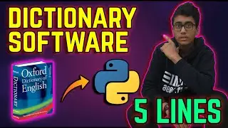 Live Dictionary App with Python in 5 LINES!  |  - Digital Dictionary Application with Python !.