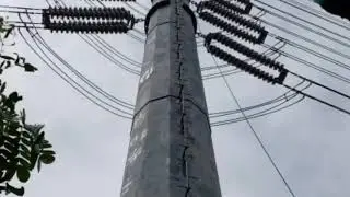 Life of lineman.  transmission line Batangas