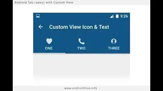 74. Create a Tab Layout with icons and text