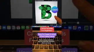 Canva Tutorial -  How To Create A Letter Effect Using Canva #canvatutorial #canvahacks