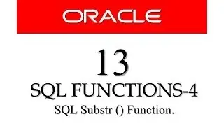 Oracle Database11g tutorials 13 || SQL substr function / SQL substring function