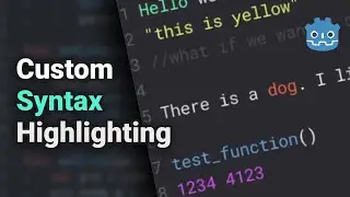 Adding Syntax Highlighting to TextEdit - Godot 3.2